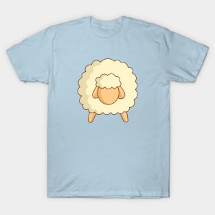 cute flat sheep character design T-Shirt